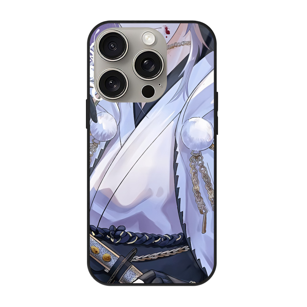 （画像用） 刀剣乱舞 Touken Ranbu 【iPhone15Pro対応】スマホケース 耐衝撃＆黄変防止 背面ガラス