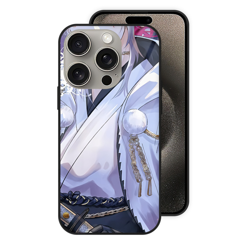 （画像用） 刀剣乱舞 Touken Ranbu 【iPhone15Pro対応】スマホケース 耐衝撃＆黄変防止 背面ガラス