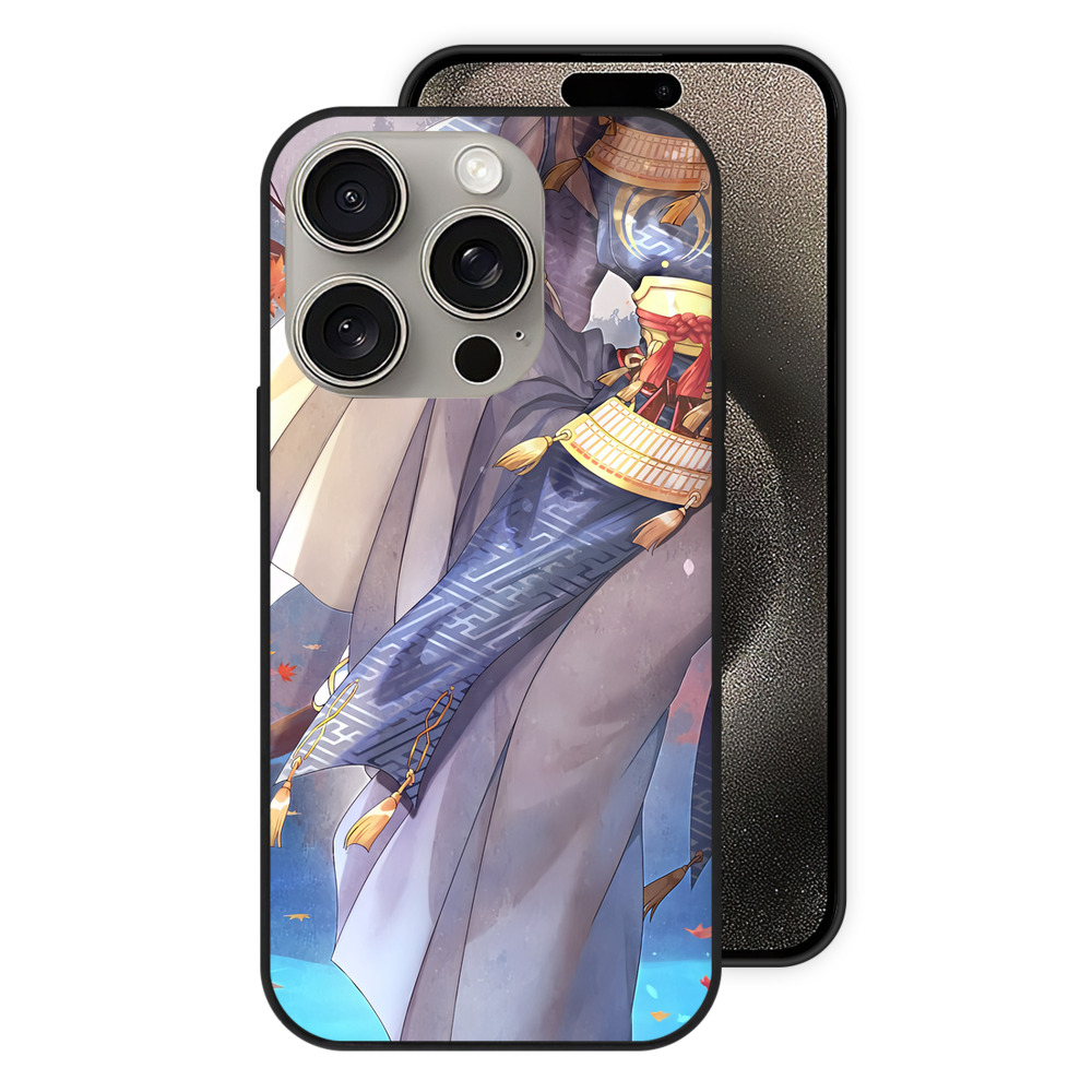 （画像用） 刀剣乱舞 Touken Ranbu 【iPhone15Pro対応】スマホケース 耐衝撃＆黄変防止 背面ガラス