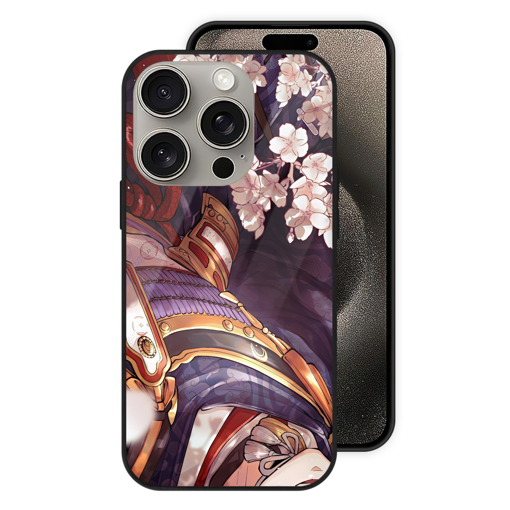 （画像用） 刀剣乱舞 Touken Ranbu 【iPhone15Pro対応】スマホケース 耐衝撃＆黄変防止 背面ガラス