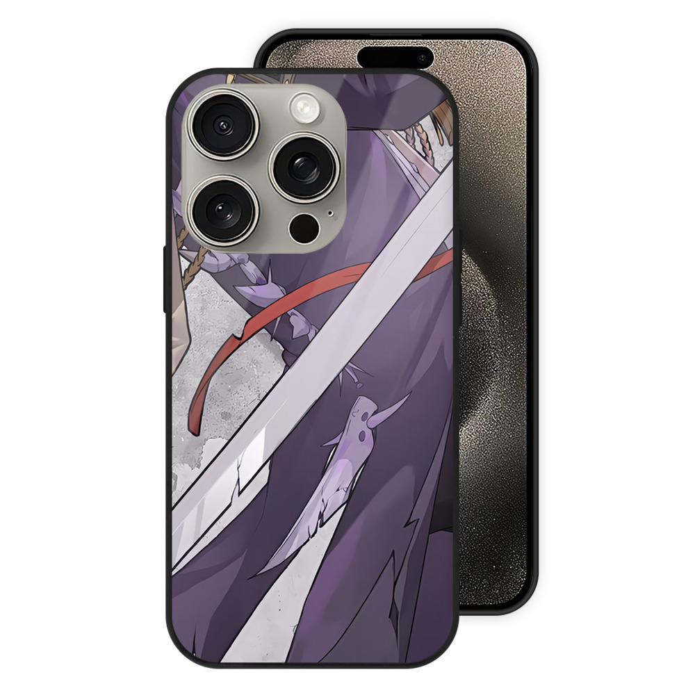 （画像用） 刀剣乱舞 Touken Ranbu 【iPhone15Pro対応】スマホケース 耐衝撃＆黄変防止 背面ガラス