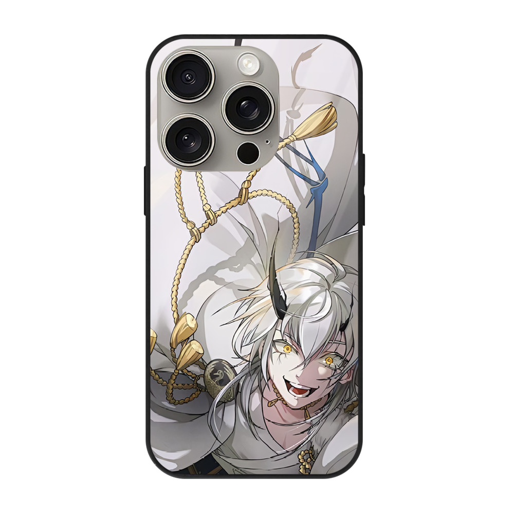（画像用） 刀剣乱舞 Touken Ranbu 【iPhone15Pro対応】スマホケース 耐衝撃＆黄変防止 背面ガラス