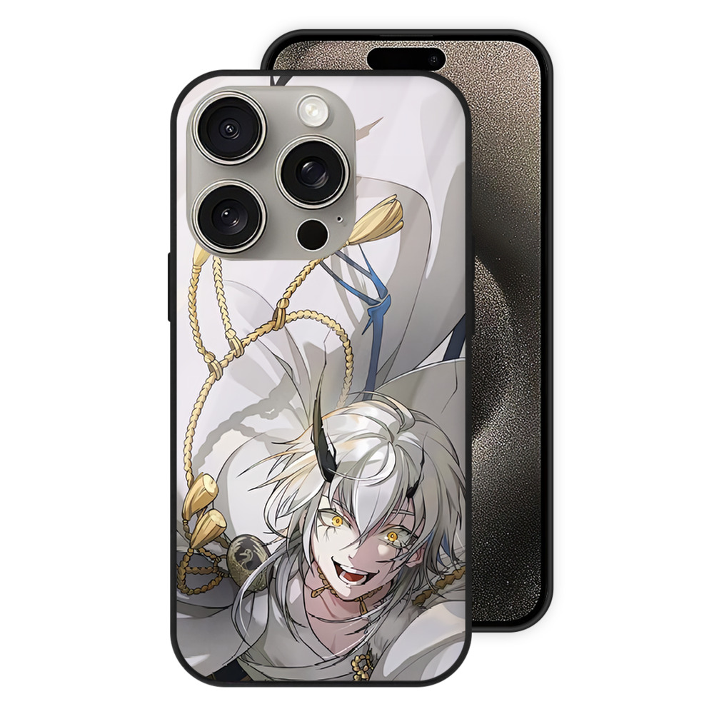 （画像用） 刀剣乱舞 Touken Ranbu 【iPhone15Pro対応】スマホケース 耐衝撃＆黄変防止 背面ガラス