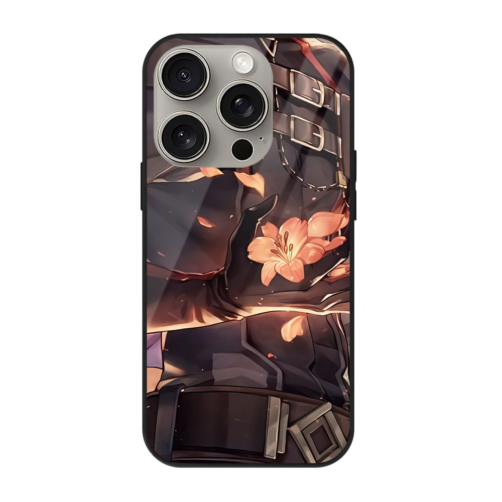 （画像用） 刀剣乱舞 Touken Ranbu 【iPhone15Pro対応】スマホケース 耐衝撃＆黄変防止 背面ガラス