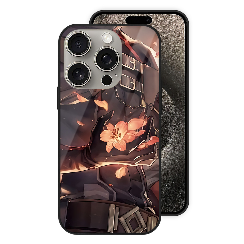 （画像用） 刀剣乱舞 Touken Ranbu 【iPhone15Pro対応】スマホケース 耐衝撃＆黄変防止 背面ガラス