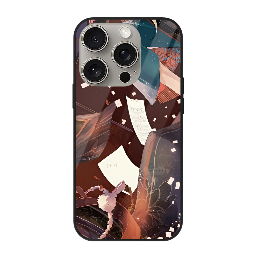 （画像用） 刀剣乱舞 Touken Ranbu 【iPhone15Pro対応】スマホケース 耐衝撃＆黄変防止 背面ガラス