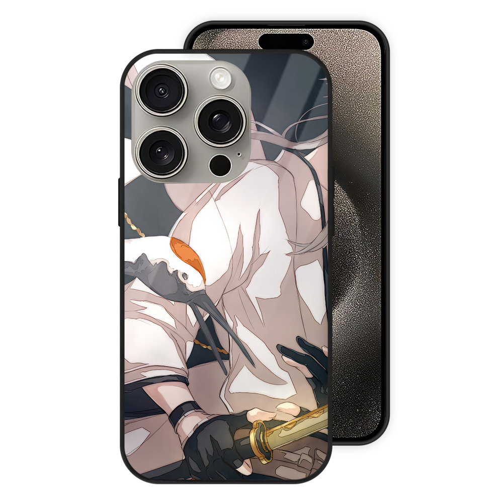 （画像用） 刀剣乱舞 Touken Ranbu 【iPhone15Pro対応】スマホケース 耐衝撃＆黄変防止 背面ガラス