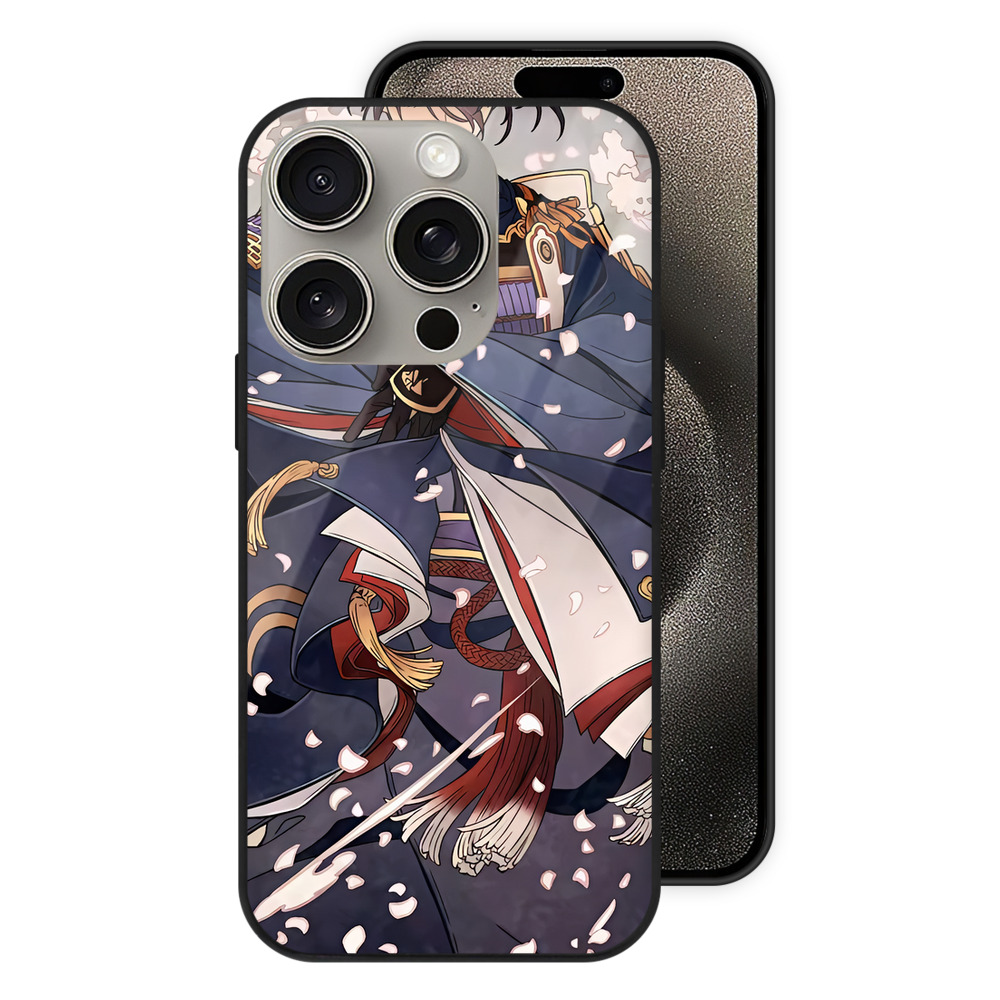 （画像用） 刀剣乱舞 Touken Ranbu 【iPhone15Pro対応】スマホケース 耐衝撃＆黄変防止 背面ガラス