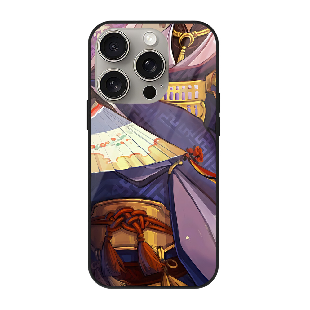 （画像用） 刀剣乱舞 Touken Ranbu 【iPhone15Pro対応】スマホケース 耐衝撃＆黄変防止 背面ガラス