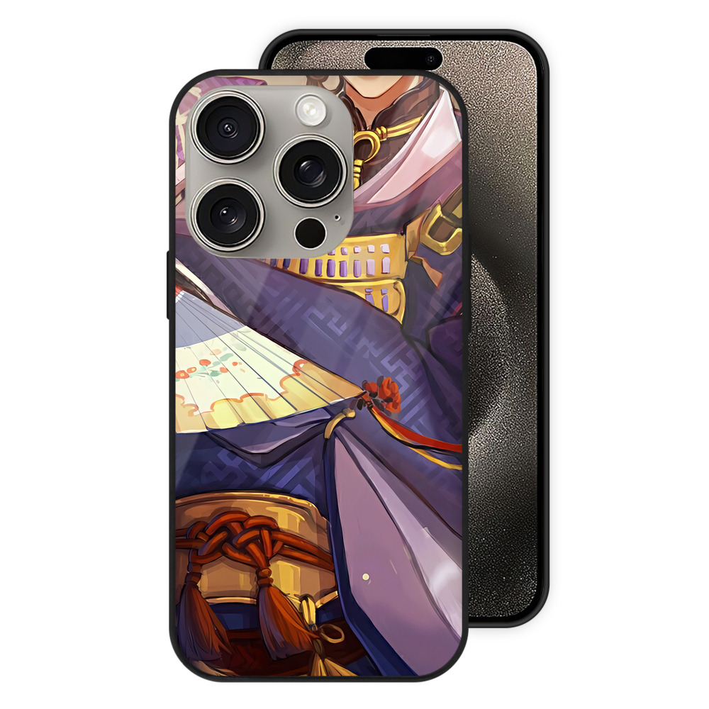 （画像用） 刀剣乱舞 Touken Ranbu 【iPhone15Pro対応】スマホケース 耐衝撃＆黄変防止 背面ガラス