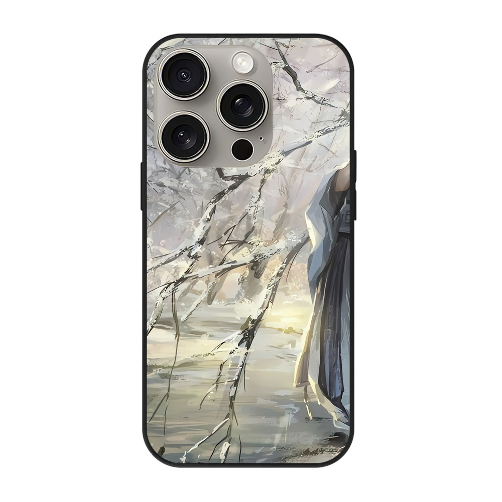 （画像用） 刀剣乱舞 Touken Ranbu 【iPhone15Pro対応】スマホケース 耐衝撃＆黄変防止 背面ガラス