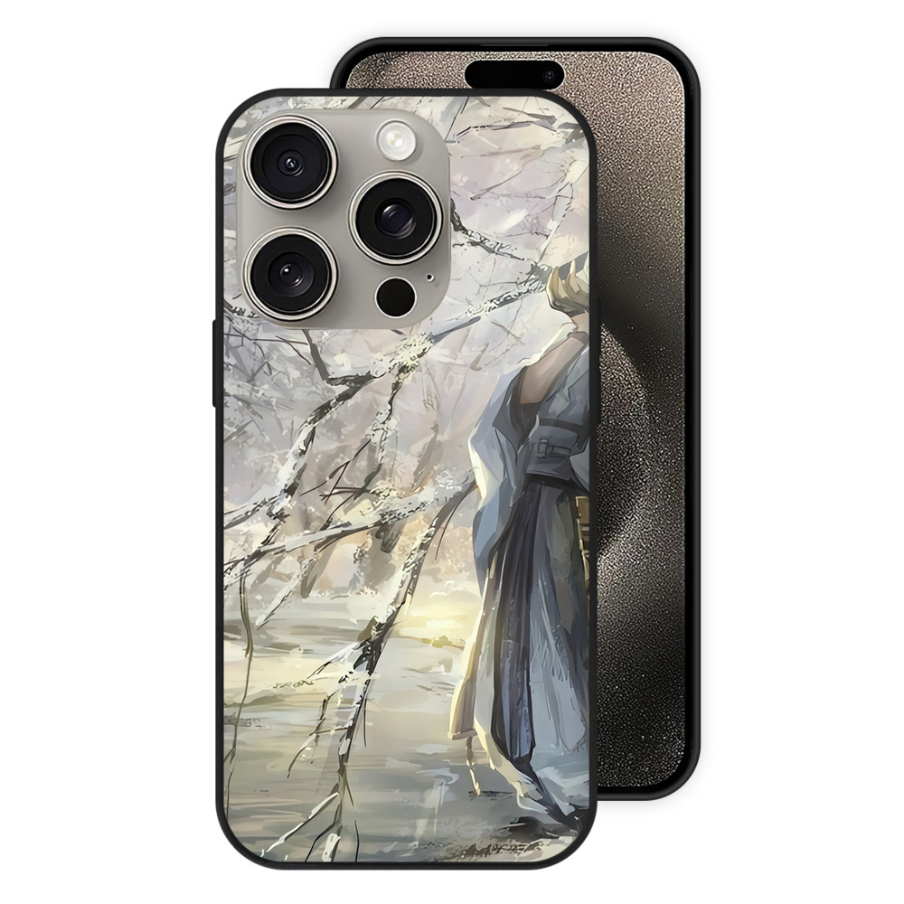 （画像用） 刀剣乱舞 Touken Ranbu 【iPhone15Pro対応】スマホケース 耐衝撃＆黄変防止 背面ガラス