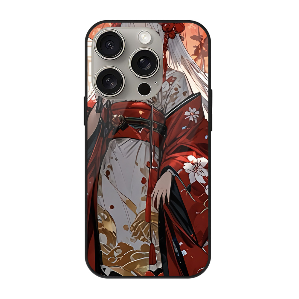 （画像用） 刀剣乱舞 Touken Ranbu 【iPhone15Pro対応】スマホケース 耐衝撃＆黄変防止 背面ガラス