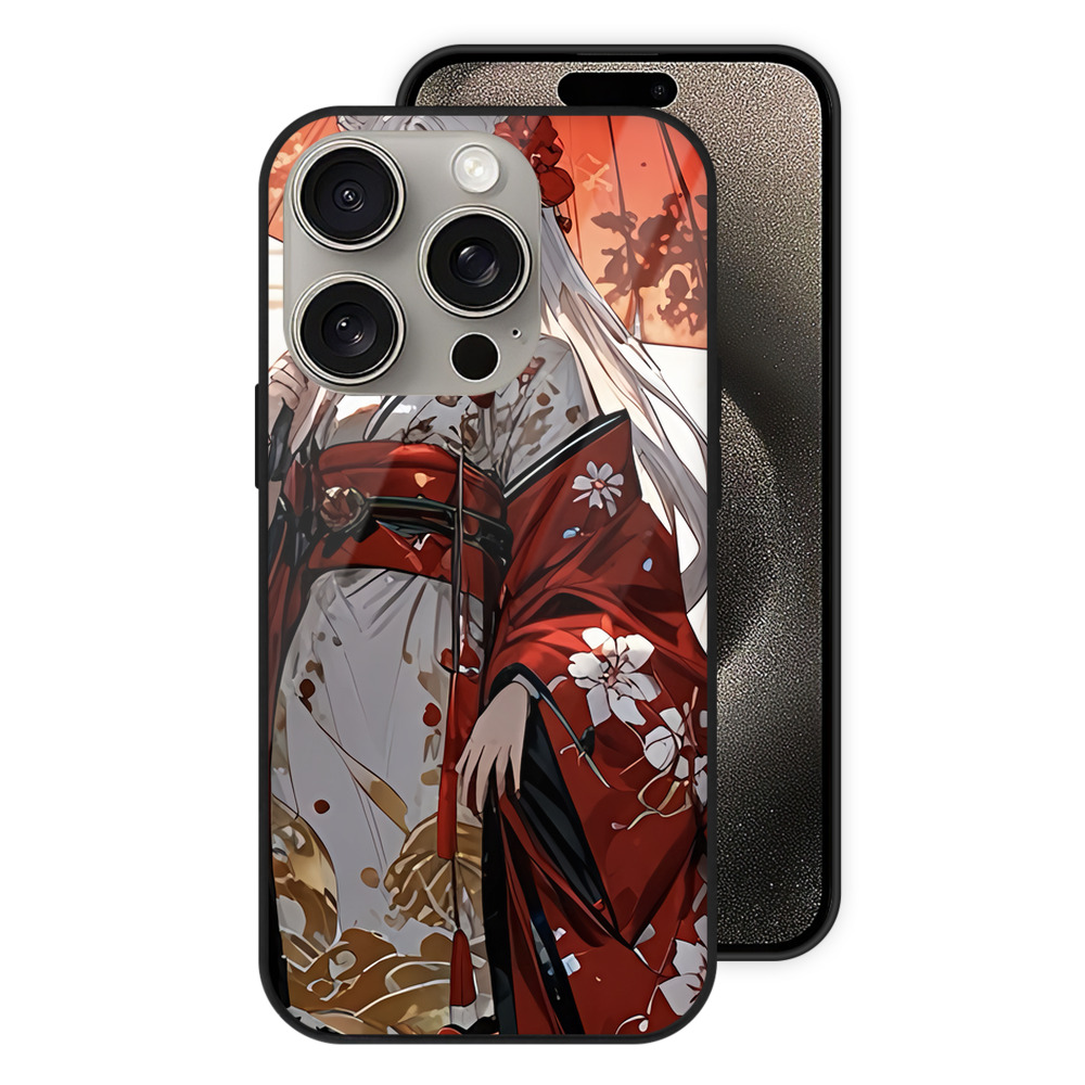 （画像用） 刀剣乱舞 Touken Ranbu 【iPhone15Pro対応】スマホケース 耐衝撃＆黄変防止 背面ガラス
