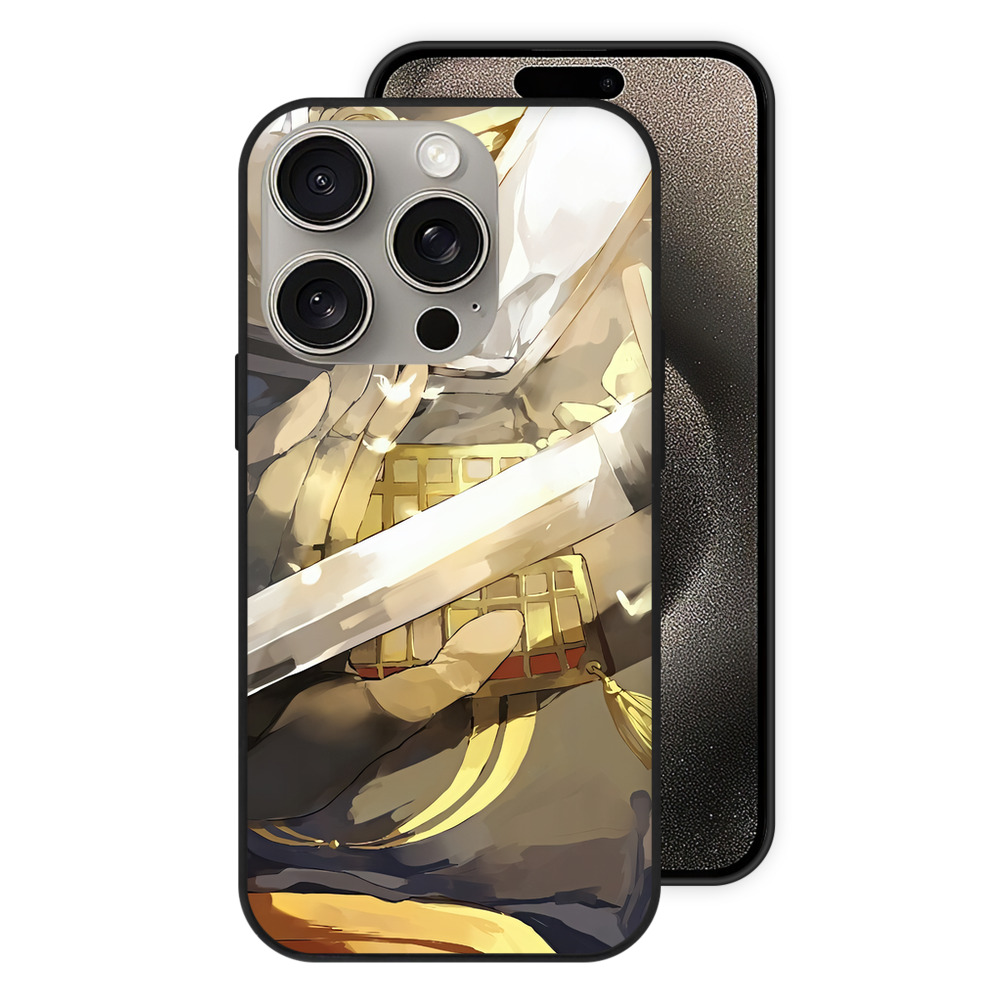 （画像用） 刀剣乱舞 Touken Ranbu 【iPhone15Pro対応】スマホケース 耐衝撃＆黄変防止 背面ガラス