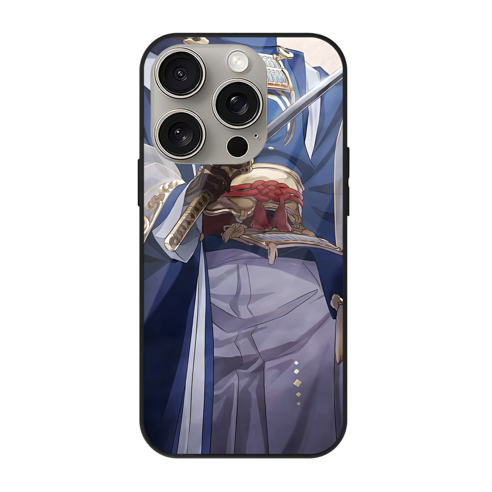 （画像用） 刀剣乱舞 Touken Ranbu 【iPhone15Pro対応】スマホケース 耐衝撃＆黄変防止 背面ガラス