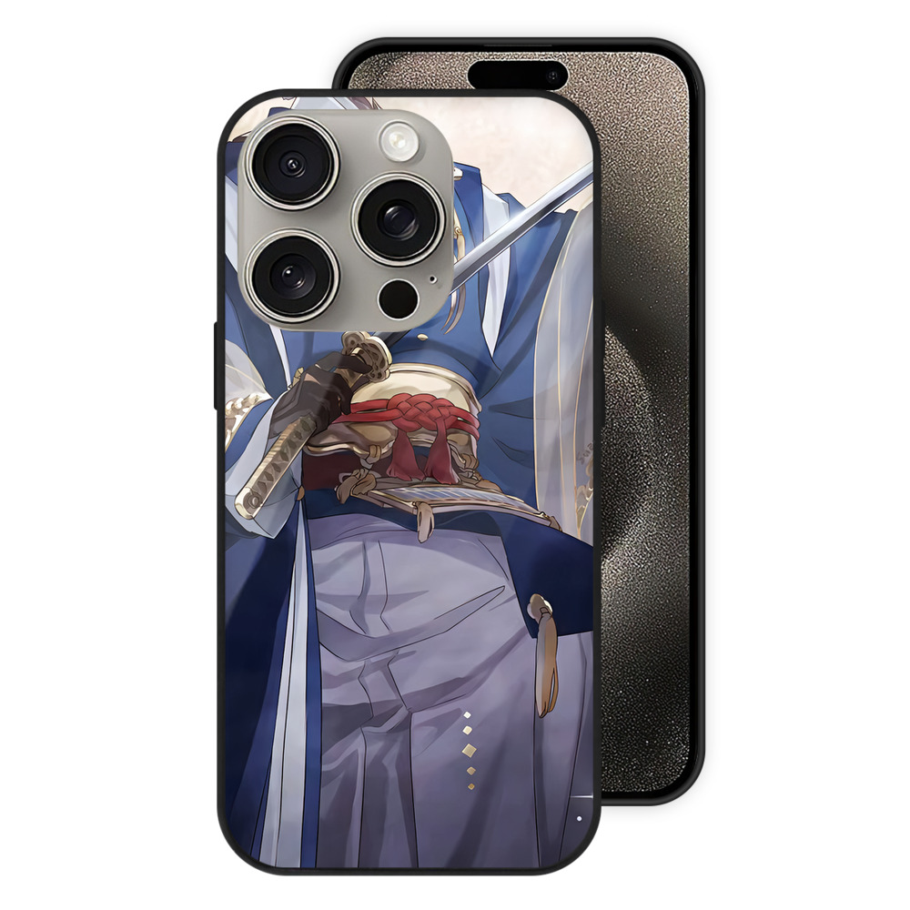 （画像用） 刀剣乱舞 Touken Ranbu 【iPhone15Pro対応】スマホケース 耐衝撃＆黄変防止 背面ガラス