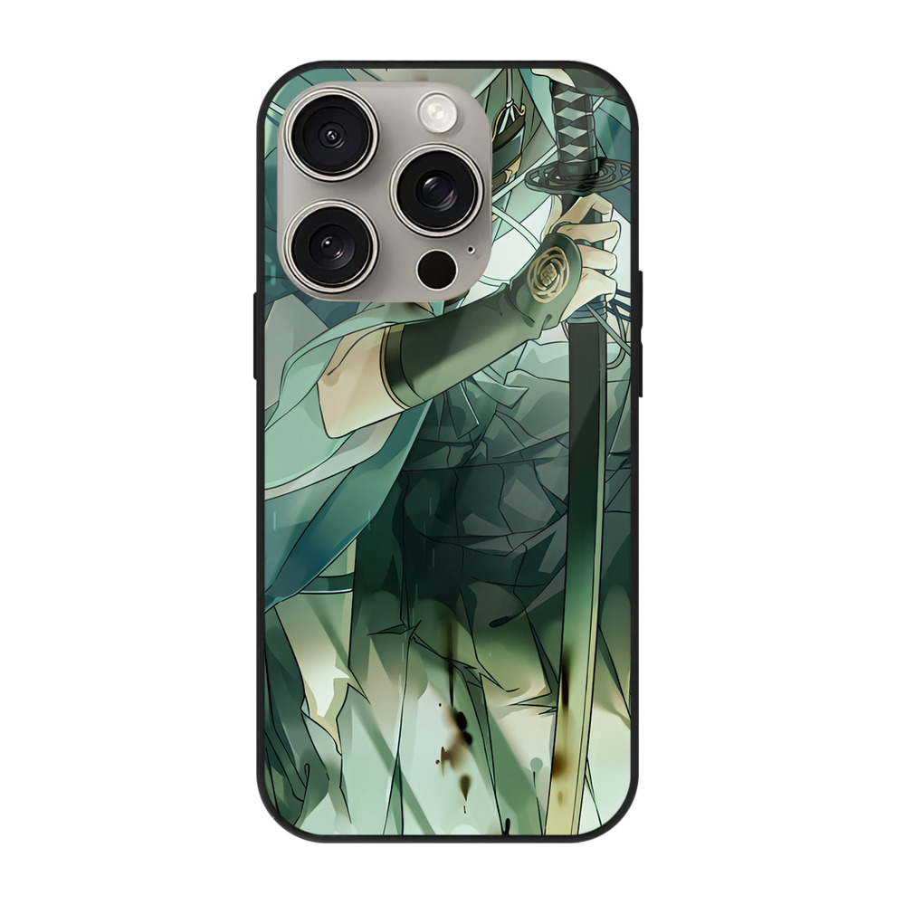 （画像用） 刀剣乱舞 Touken Ranbu 【iPhone15Pro対応】スマホケース 耐衝撃＆黄変防止 背面ガラス