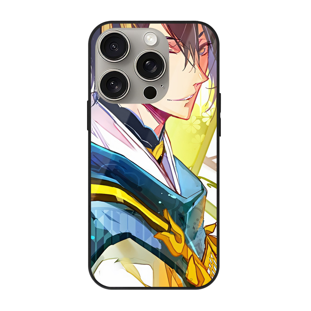（画像用） 刀剣乱舞 Touken Ranbu 【iPhone15Pro対応】スマホケース 耐衝撃＆黄変防止 背面ガラス
