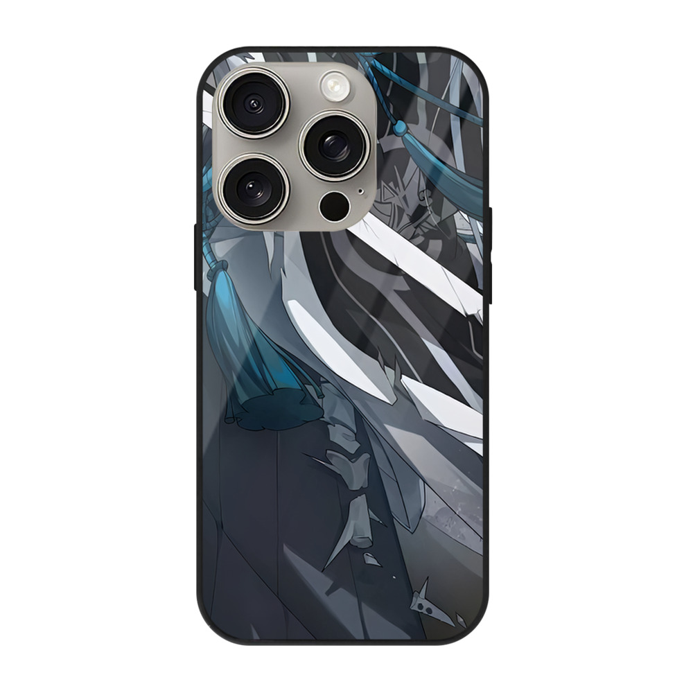 （画像用） 刀剣乱舞 Touken Ranbu 【iPhone15Pro対応】スマホケース 耐衝撃＆黄変防止 背面ガラス