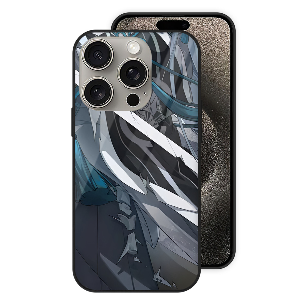 （画像用） 刀剣乱舞 Touken Ranbu 【iPhone15Pro対応】スマホケース 耐衝撃＆黄変防止 背面ガラス