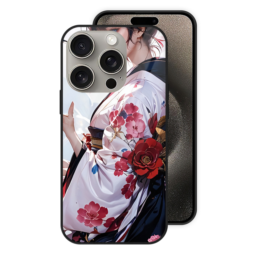 （画像用） 刀剣乱舞 Touken Ranbu 【iPhone15Pro対応】スマホケース 耐衝撃＆黄変防止 背面ガラス