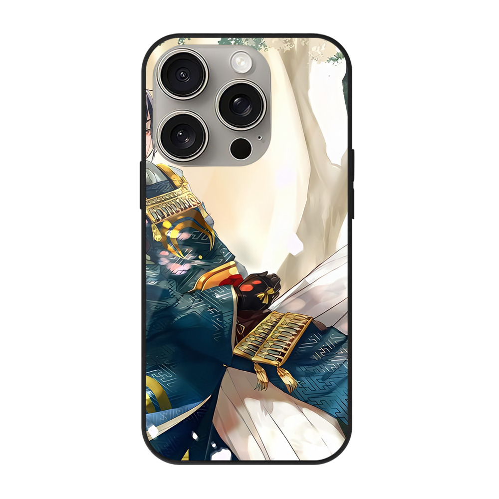 （画像用） 刀剣乱舞 Touken Ranbu 【iPhone15Pro対応】スマホケース 耐衝撃＆黄変防止 背面ガラス