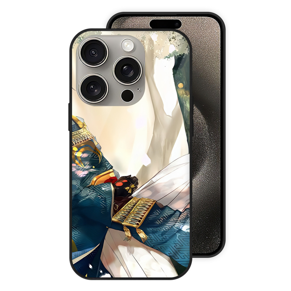（画像用） 刀剣乱舞 Touken Ranbu 【iPhone15Pro対応】スマホケース 耐衝撃＆黄変防止 背面ガラス