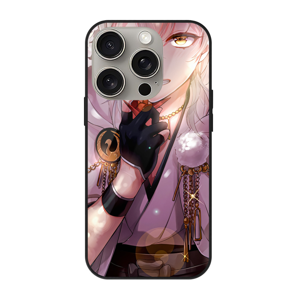 （画像用） 刀剣乱舞 Touken Ranbu 【iPhone15Pro対応】スマホケース 耐衝撃＆黄変防止 背面ガラス