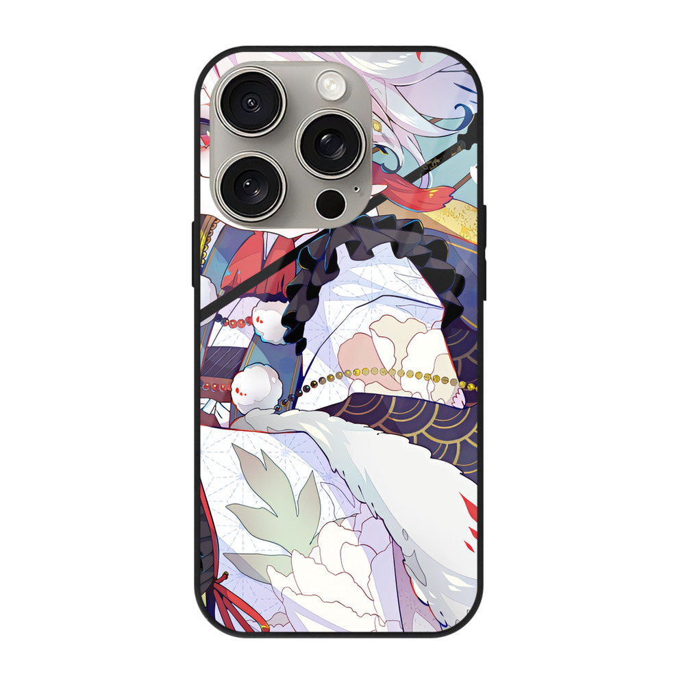 （画像用） 刀剣乱舞 Touken Ranbu 【iPhone15Pro対応】スマホケース 耐衝撃＆黄変防止 背面ガラス