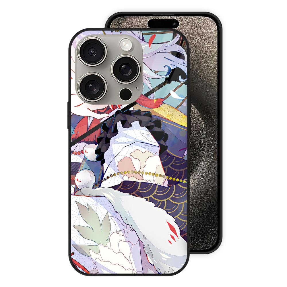 （画像用） 刀剣乱舞 Touken Ranbu 【iPhone15Pro対応】スマホケース 耐衝撃＆黄変防止 背面ガラス