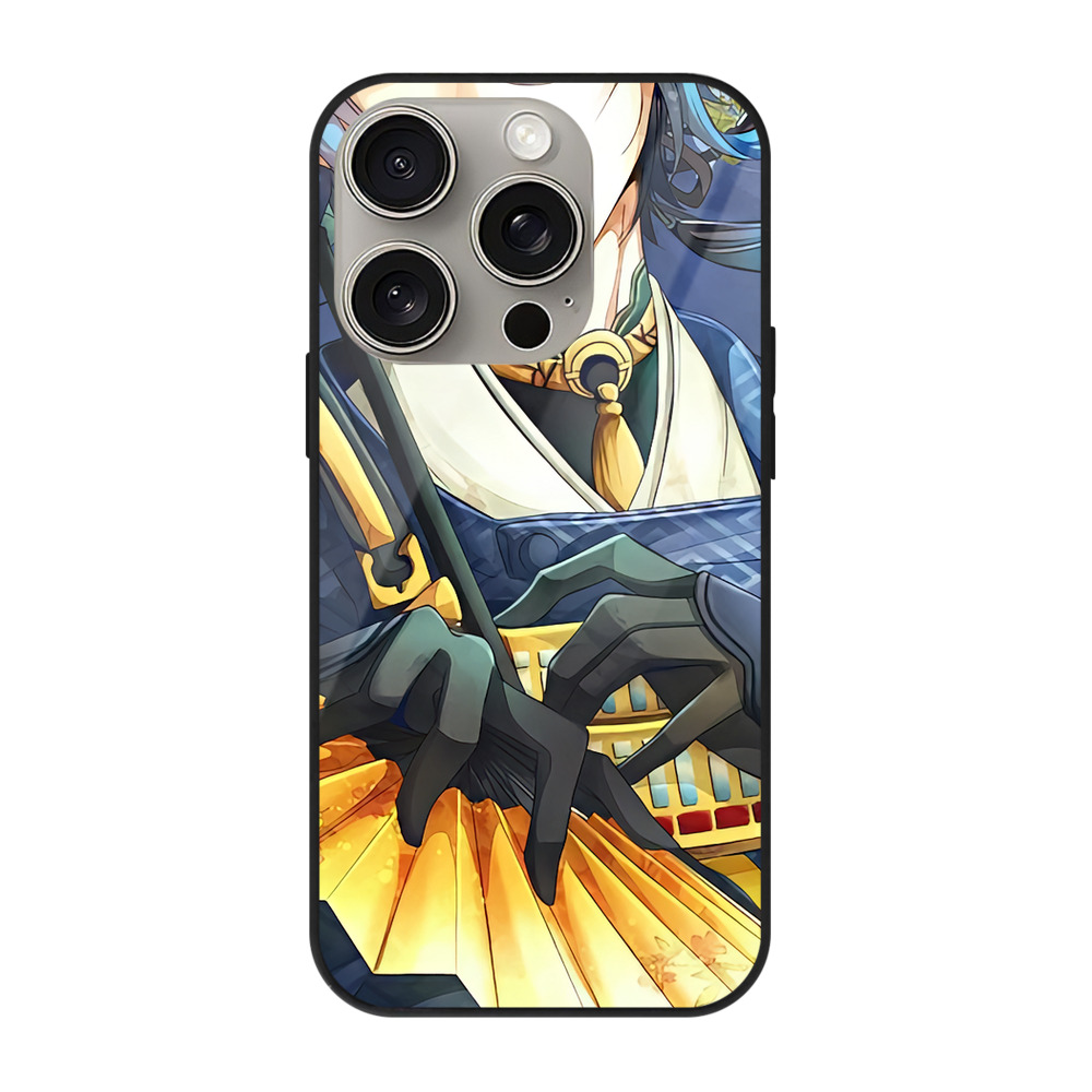 （画像用） 刀剣乱舞 Touken Ranbu 【iPhone15Pro対応】スマホケース 耐衝撃＆黄変防止 背面ガラス