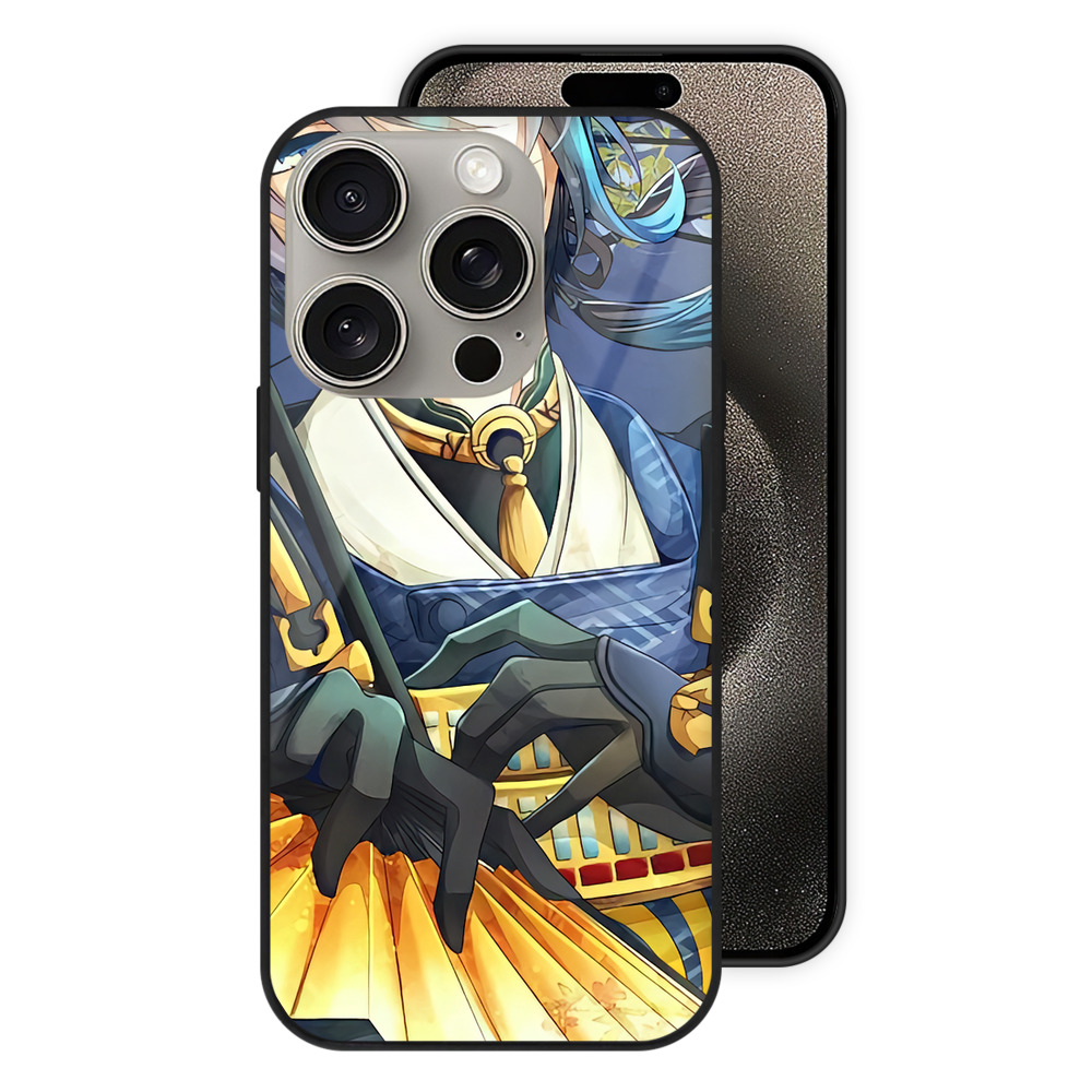 （画像用） 刀剣乱舞 Touken Ranbu 【iPhone15Pro対応】スマホケース 耐衝撃＆黄変防止 背面ガラス