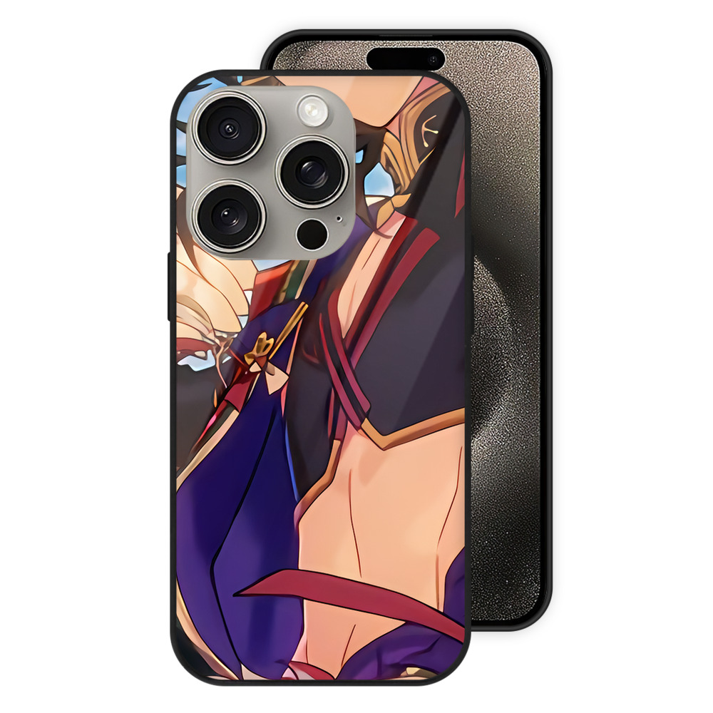 （画像用） 刀剣乱舞 Touken Ranbu 【iPhone15Pro対応】スマホケース 耐衝撃＆黄変防止 背面ガラス