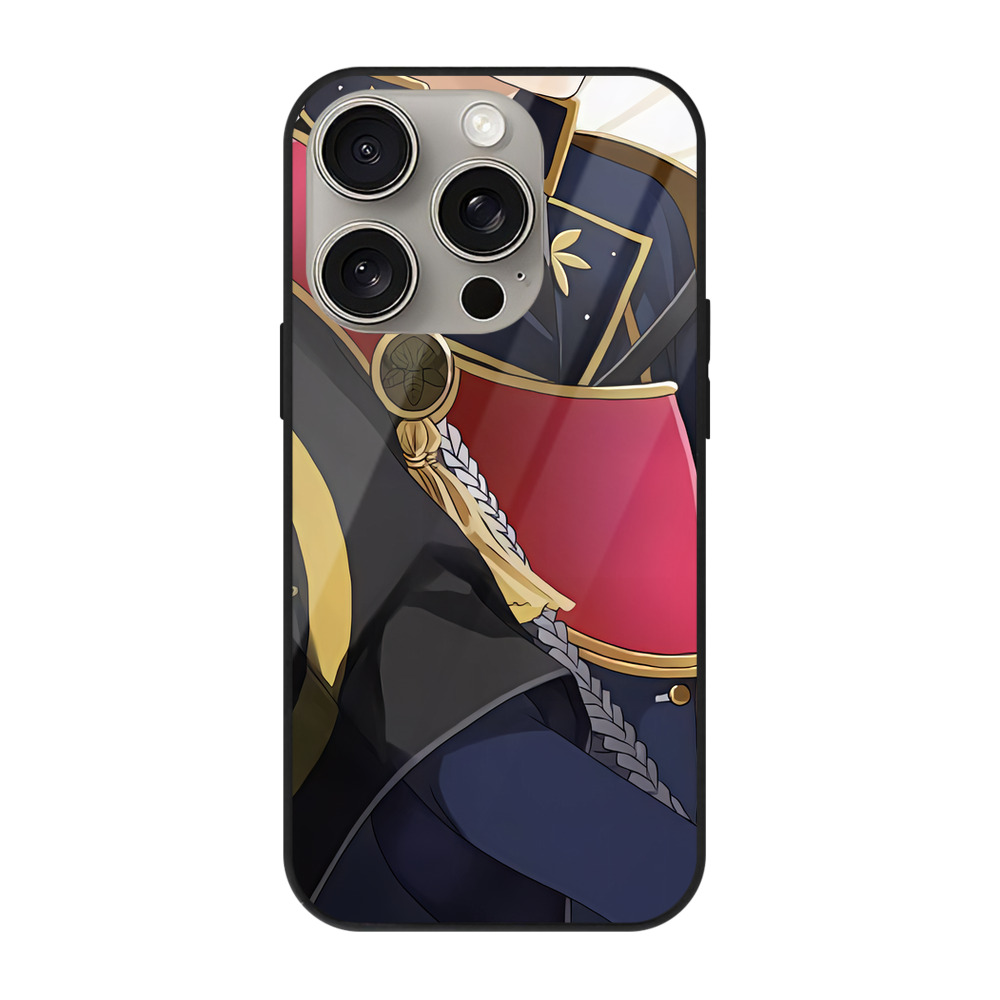 （画像用） 刀剣乱舞 Touken Ranbu 【iPhone15Pro対応】スマホケース 耐衝撃＆黄変防止 背面ガラス