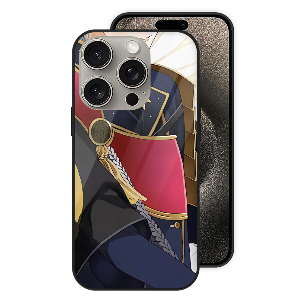 （画像用） 刀剣乱舞 Touken Ranbu 【iPhone15Pro対応】スマホケース 耐衝撃＆黄変防止 背面ガラス