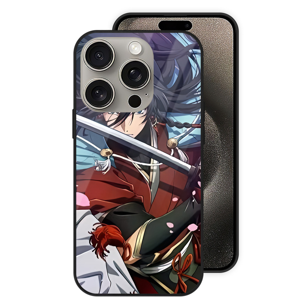 （画像用） 刀剣乱舞 Touken Ranbu 【iPhone15Pro対応】スマホケース 耐衝撃＆黄変防止 背面ガラス