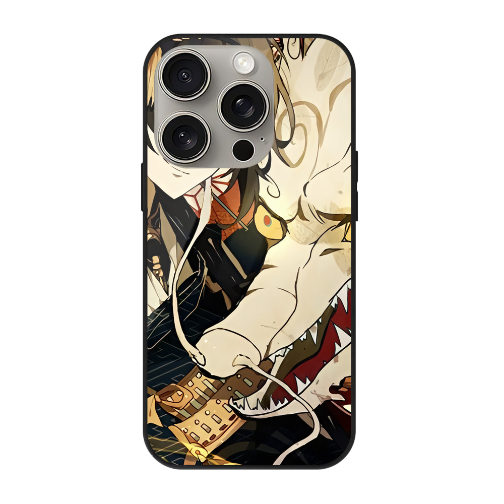 （画像用） 刀剣乱舞 Touken Ranbu 【iPhone15Pro対応】スマホケース 耐衝撃＆黄変防止 背面ガラス