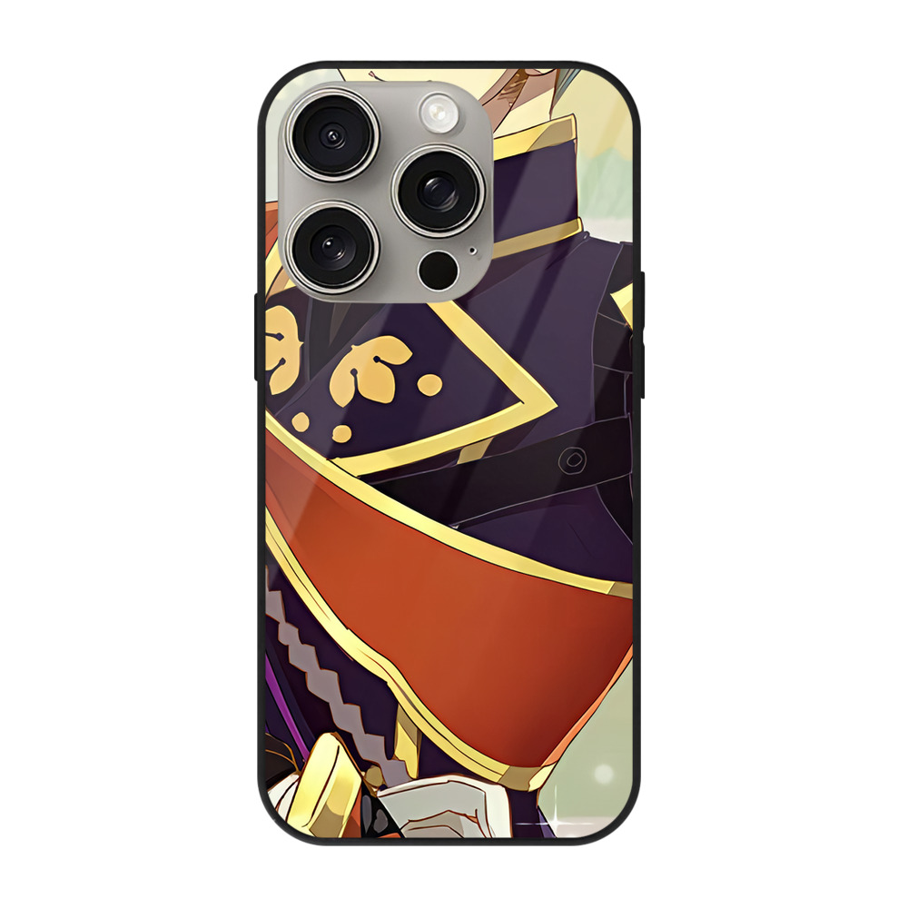 （画像用） 刀剣乱舞 Touken Ranbu 【iPhone15Pro対応】スマホケース 耐衝撃＆黄変防止 背面ガラス