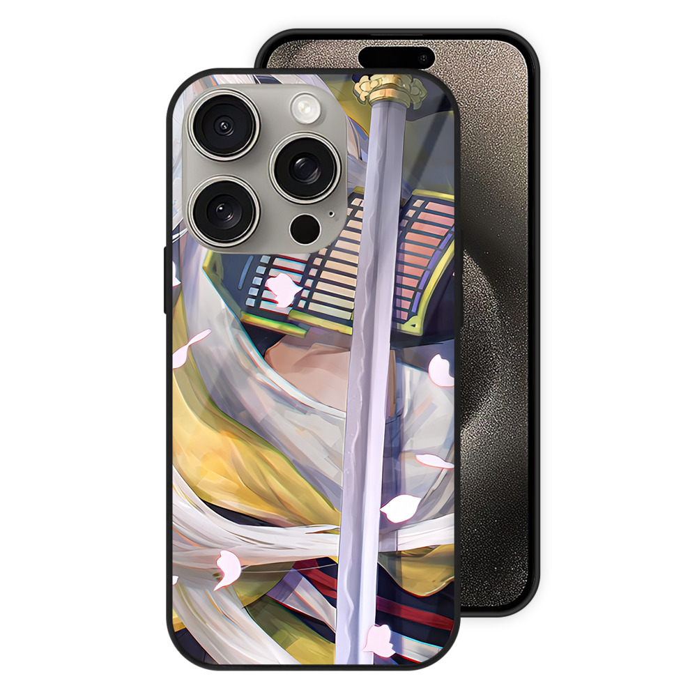 （画像用） 刀剣乱舞 Touken Ranbu 【iPhone15Pro対応】スマホケース 耐衝撃＆黄変防止 背面ガラス