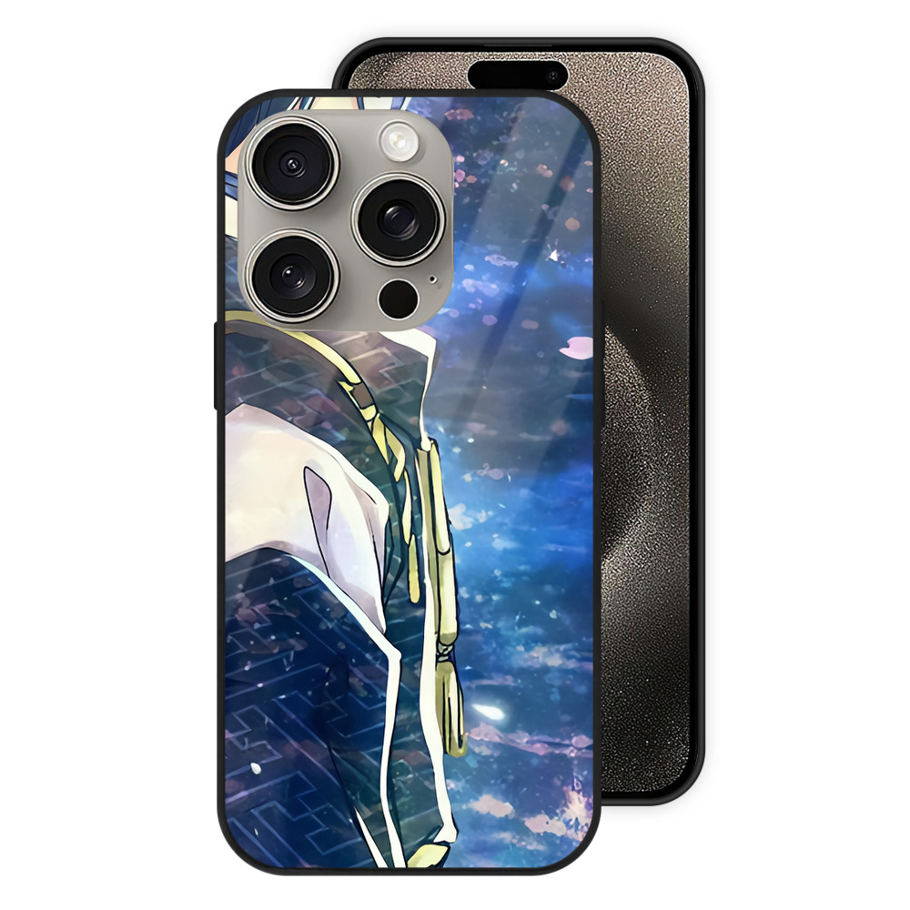（画像用） 刀剣乱舞 Touken Ranbu 【iPhone15Pro対応】スマホケース 耐衝撃＆黄変防止 背面ガラス
