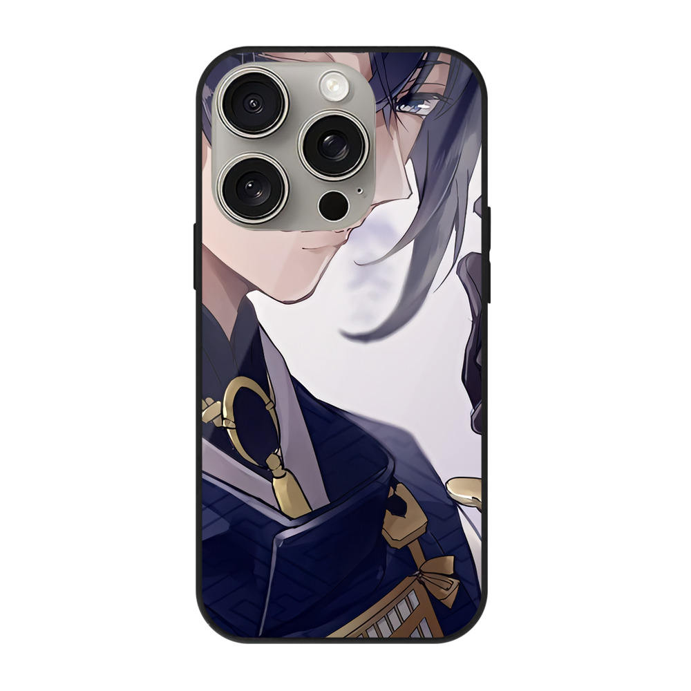 （画像用） 刀剣乱舞 Touken Ranbu 【iPhone15Pro対応】スマホケース 耐衝撃＆黄変防止 背面ガラス