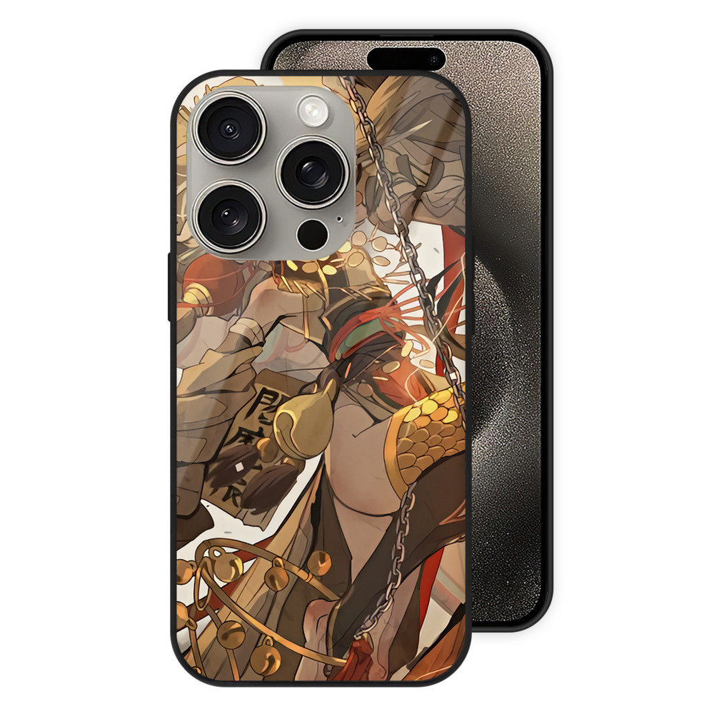（画像用） 刀剣乱舞 Touken Ranbu 【iPhone15Pro対応】スマホケース 耐衝撃＆黄変防止 背面ガラス