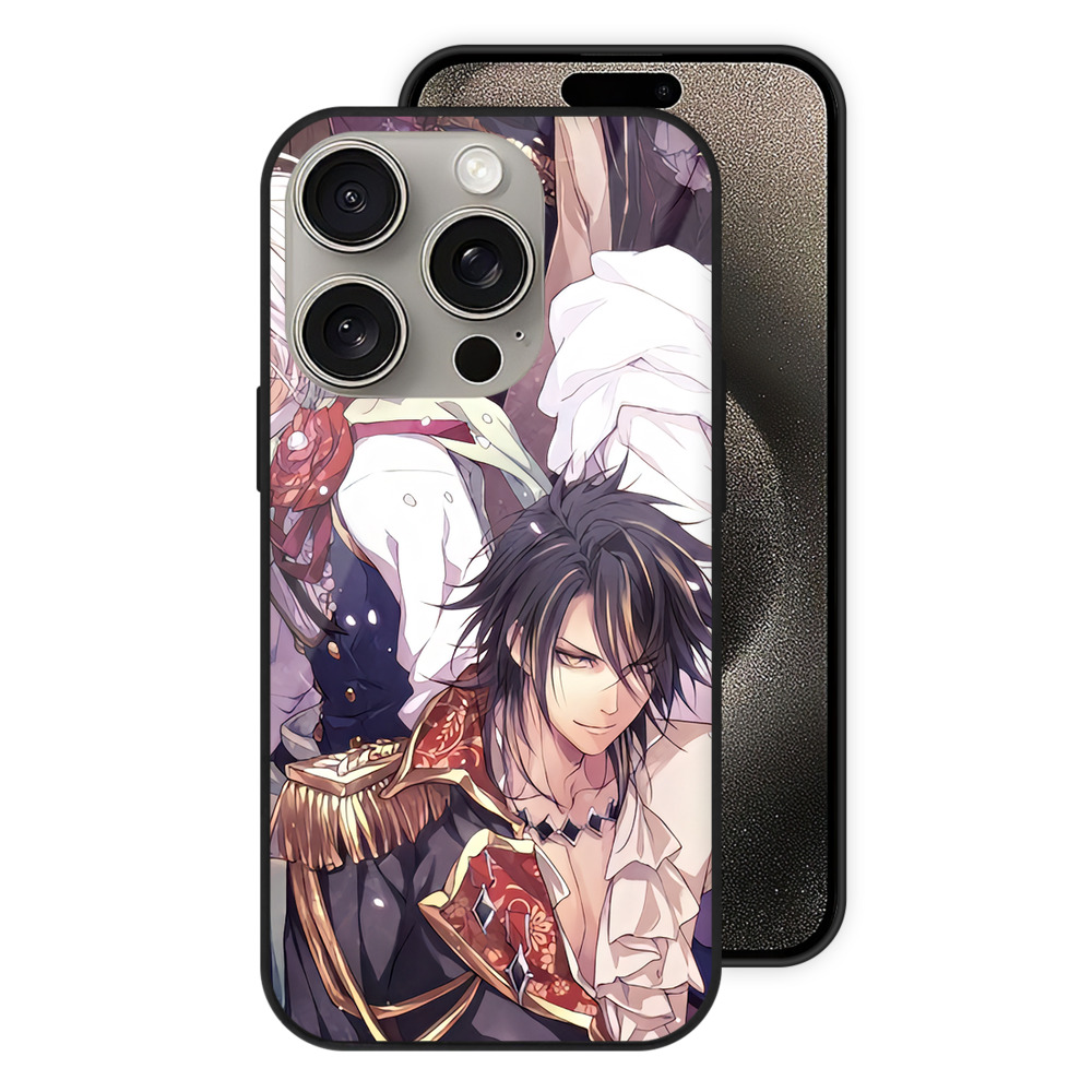 （画像用） 刀剣乱舞 Touken Ranbu 【iPhone15Pro対応】スマホケース 耐衝撃＆黄変防止 背面ガラス