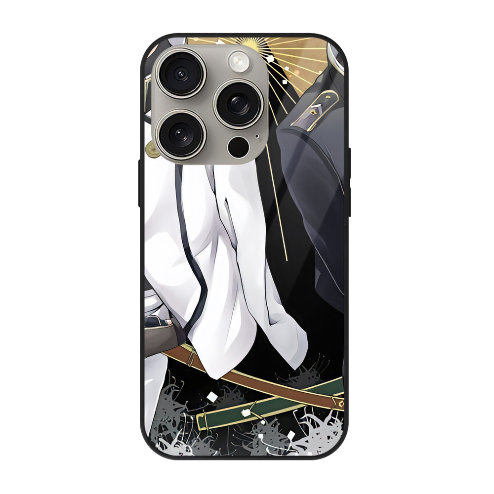 （画像用） 刀剣乱舞 Touken Ranbu 【iPhone15Pro対応】スマホケース 耐衝撃＆黄変防止 背面ガラス