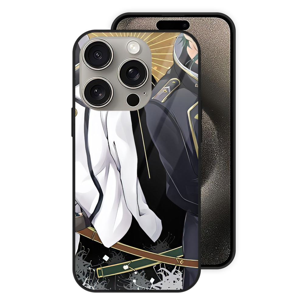 （画像用） 刀剣乱舞 Touken Ranbu 【iPhone15Pro対応】スマホケース 耐衝撃＆黄変防止 背面ガラス