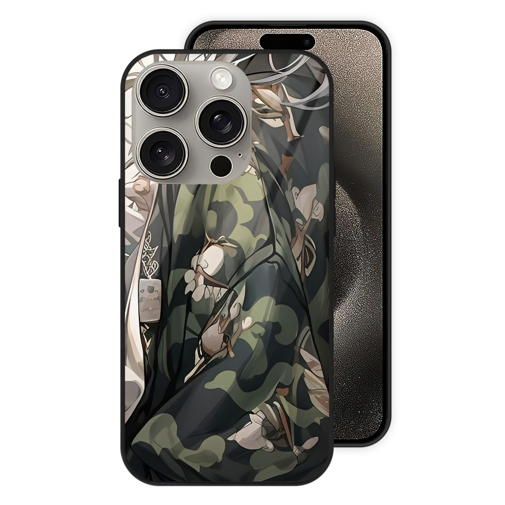 （画像用） 刀剣乱舞 Touken Ranbu 【iPhone15Pro対応】スマホケース 耐衝撃＆黄変防止 背面ガラス