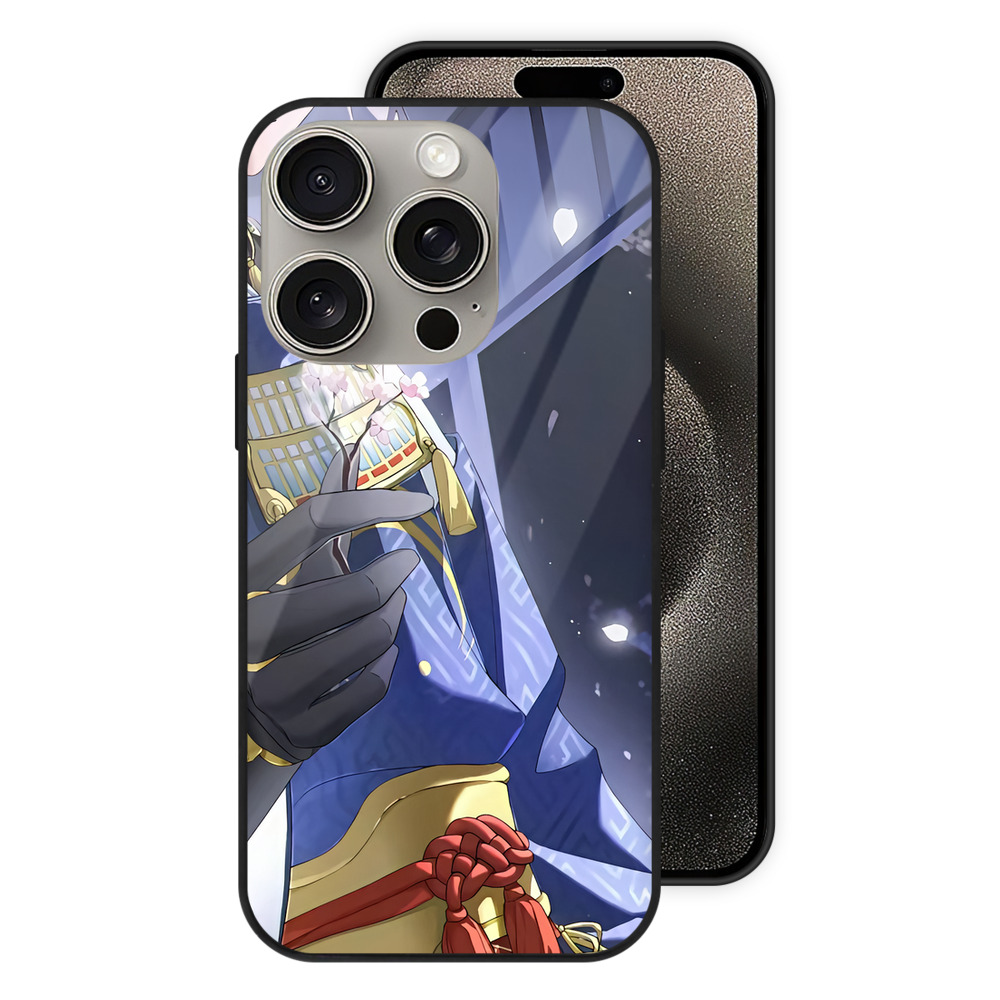 （画像用） 刀剣乱舞 Touken Ranbu 【iPhone15Pro対応】スマホケース 耐衝撃＆黄変防止 背面ガラス