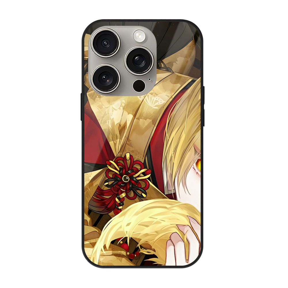 （画像用） 刀剣乱舞 Touken Ranbu 【iPhone15Pro対応】スマホケース 耐衝撃＆黄変防止 背面ガラス