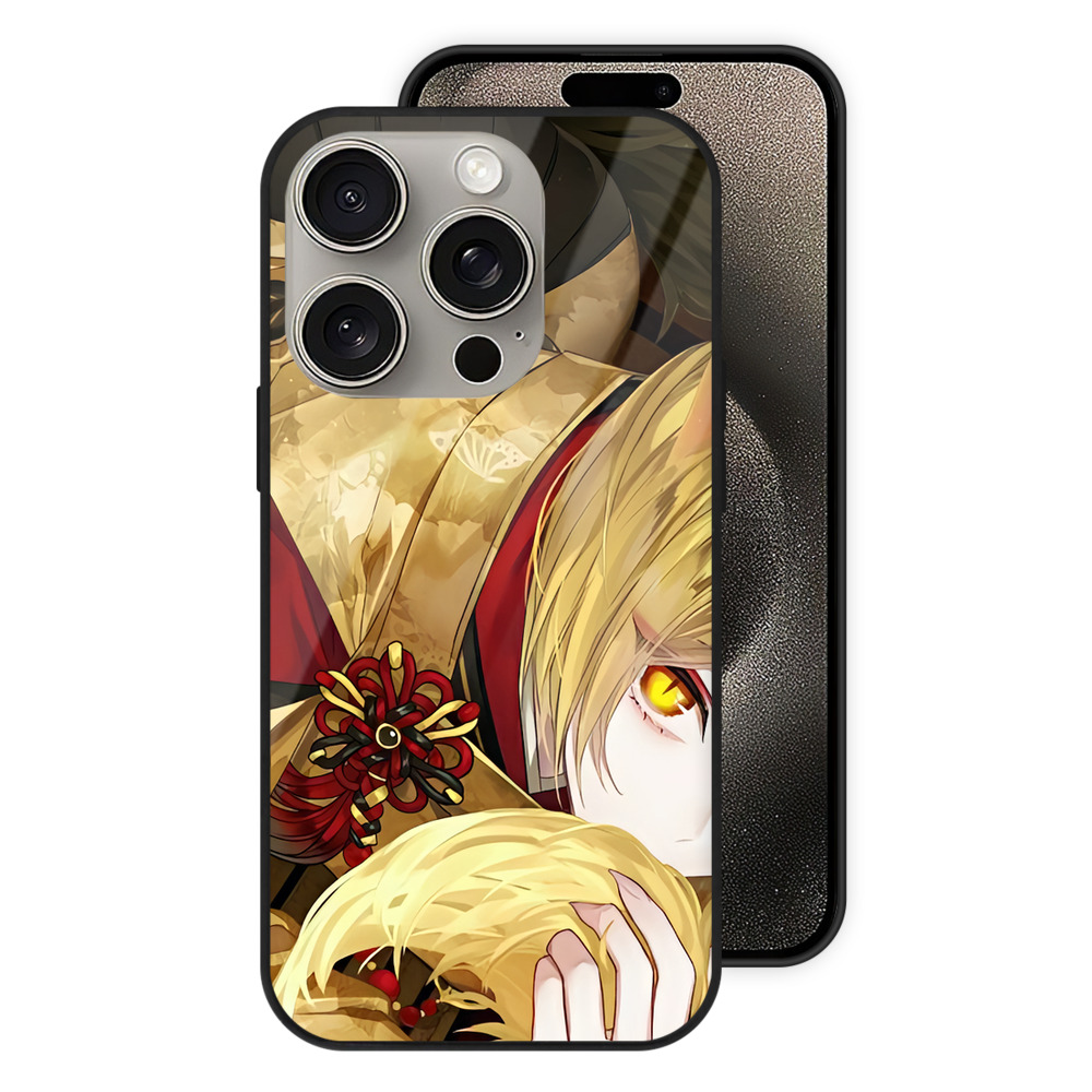（画像用） 刀剣乱舞 Touken Ranbu 【iPhone15Pro対応】スマホケース 耐衝撃＆黄変防止 背面ガラス
